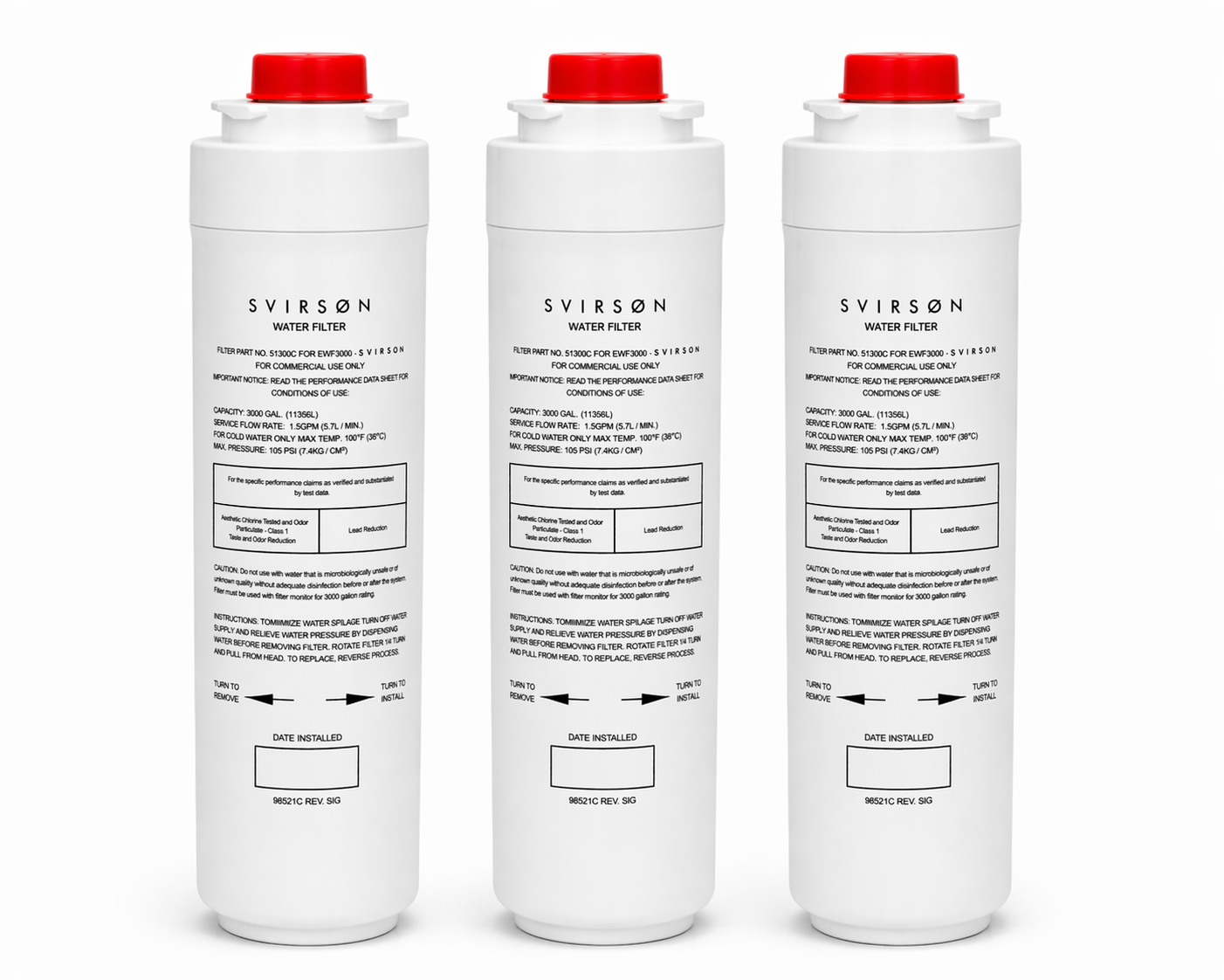 51300C Water Filter Replacement 3 Pack | SVIRSON®