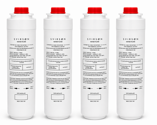 SVIRSON 51300C Water Filter Replacement for Elkay EWF3000 (4 Pack) – Long Lasting Compatible Filters