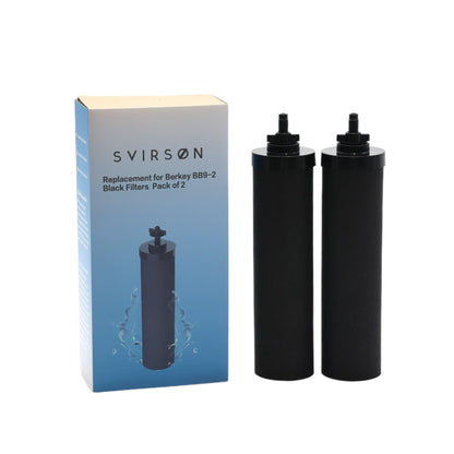 SVIRSON® BB9-2 Compatible Replacement Water Filter Elements (2 Pack) – Fits Berkey® Gravity Water Filter Systems