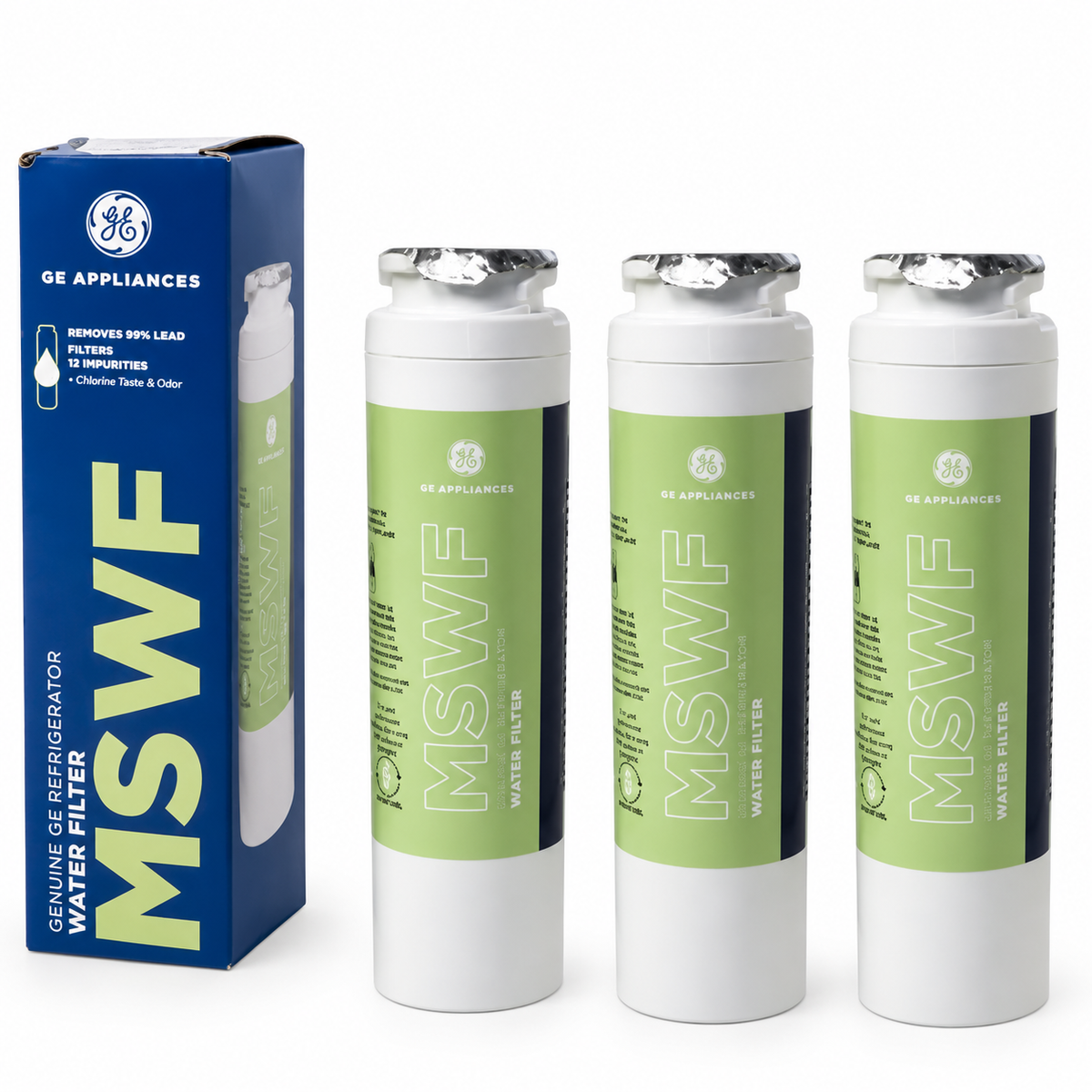 GE MSWF refrigerator water filter replacement SmartWater filter new