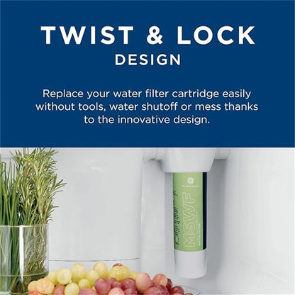 GE MSWF refrigerator water filter replacement SmartWater filter new